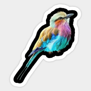 Lilac Breasted Roller Bird Sticker